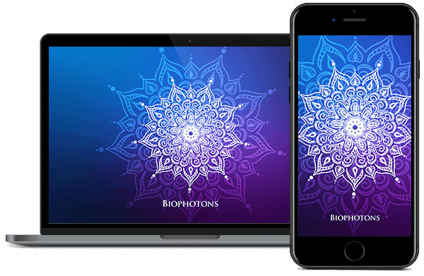 Biophotons Quantum Resonance App on three devices