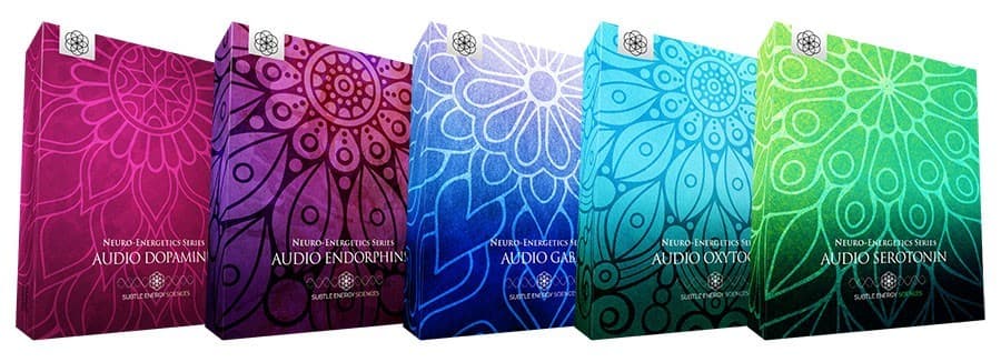 Neuro-Energetics Series — five neurotransmitter mockups