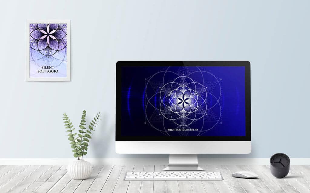 Silent Solfeggio displayed on a desktop computer