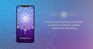 The Biophotons mandala works on the energetic level to intensify and fortify the body’s natural biophotonic field. Helpful for increased energy, EMF stress and overall wellness and vitality.